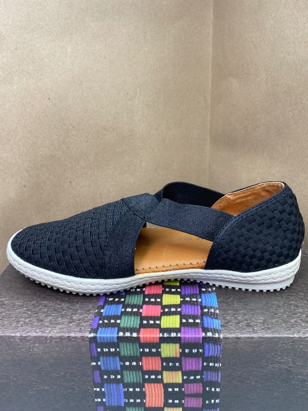 Bernie Mev Womens Black Layla Slip-On Size 38 NIB